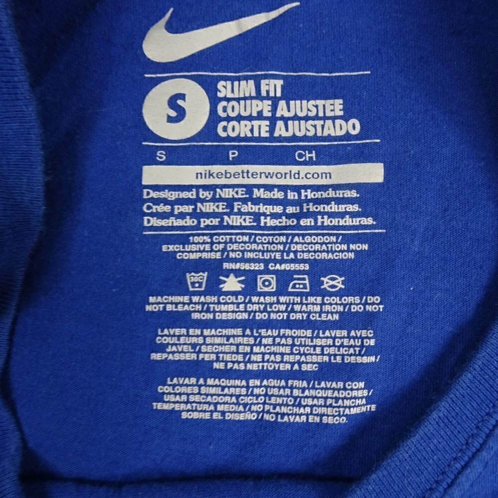 Nike "Just Do It" Blue T-Shirt Youth Small - Picture 3 of 3